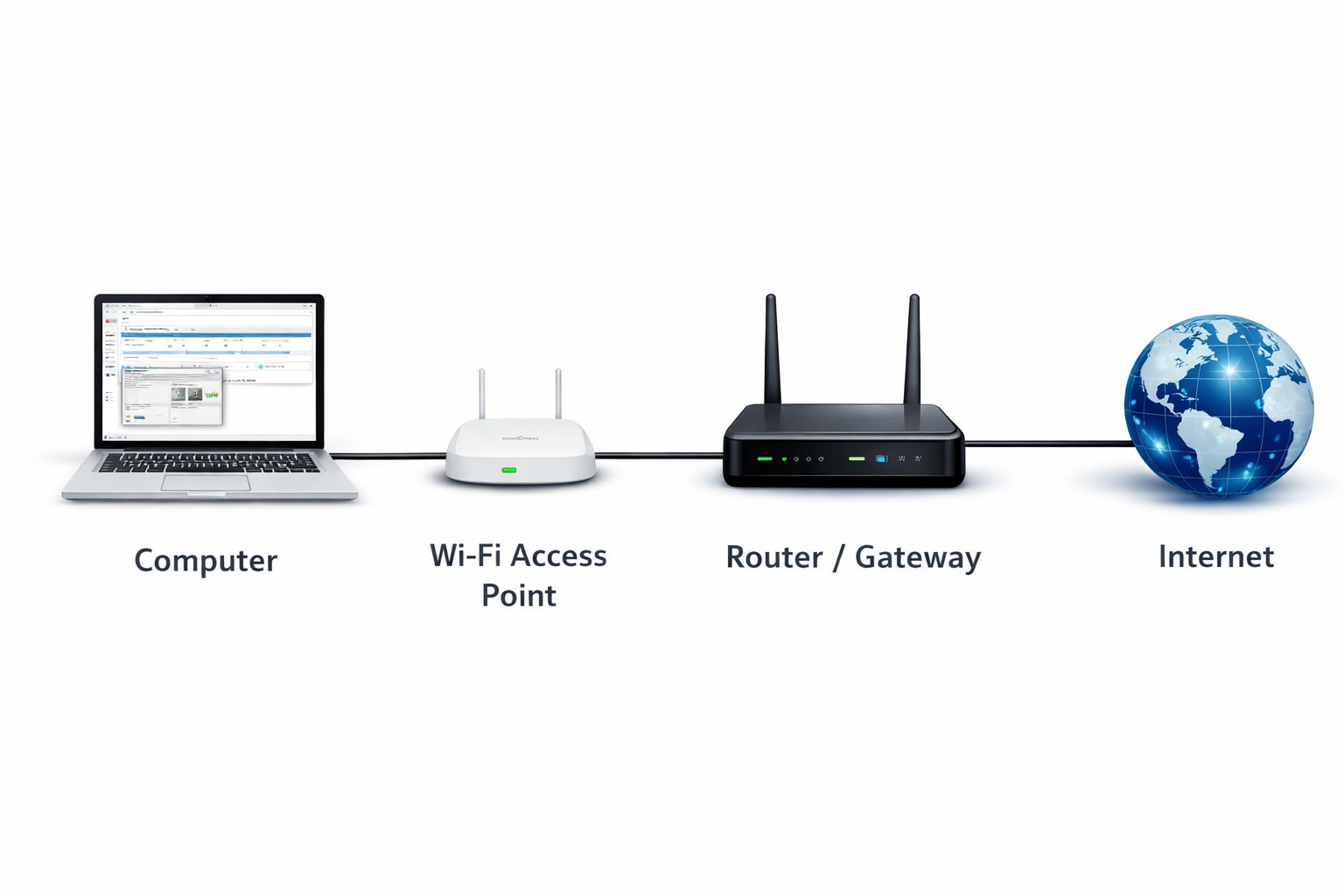 Network connection diagram overview